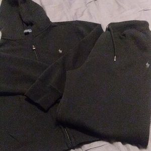 Boys black Polo jogging suit